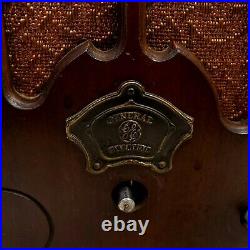 For Repair Vtg 1933 General Electric GE Cathedral Tube Radio K-52 Tombstone Wood
