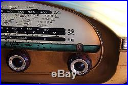 French tube radio Oceanic Surcouf art deco Vintage rare version with 5 knobs