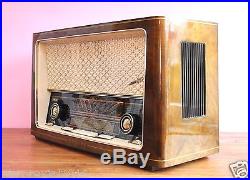 Full Restored! Rarity Philips 1002 BD583A Vintage Tube Radio 1950s FM MW LW KW