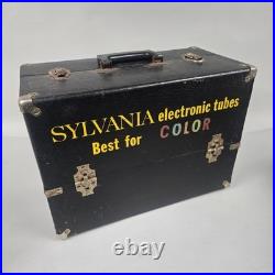 Full Untouched Vintage Sylvania Electronic Tubes TV Radio Serviceman Case