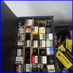 Full Untouched Vintage Sylvania Electronic Tubes TV Radio Serviceman Case