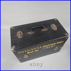 Full Untouched Vintage Sylvania Electronic Tubes TV Radio Serviceman Case