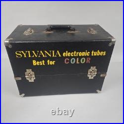 Full Untouched Vintage Sylvania Electronic Tubes TV Radio Serviceman Case