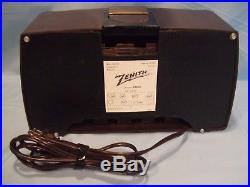 Fully Restored 1946 Zenith Consoltone Model 6D015Z Antique Vintage Tube AM Radio