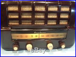 Fully Restored 1952 Vintage Airline Model BR-1542A Antique Tube Working AM Radio