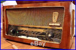 Fully Restored! Tefifon T574 German Vintage Tube Radio + Tefi Player Excellent