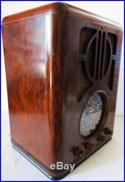 Fully Restored Vintage Zenith 3-Band 6-Tube Radio Circa 1938 Model 6-S-225