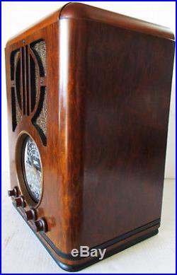 Fully Restored Vintage Zenith 3-Band 6-Tube Radio Circa 1938 Model 6-S-225