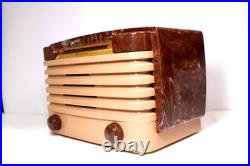GEM MINT 1940s ORIGINAL COLOR VINTAGE OLD BENDIX SWIRLED MARBLED BAKELITE RADIO