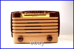 GEM MINT 1940s ORIGINAL COLOR VINTAGE OLD BENDIX SWIRLED MARBLED BAKELITE RADIO