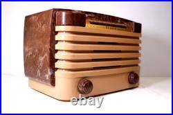 GEM MINT 1940s ORIGINAL COLOR VINTAGE OLD BENDIX SWIRLED MARBLED BAKELITE RADIO