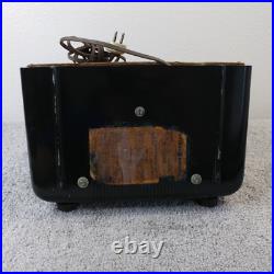 GE General Electric Tube Radio Model 200 Bakelite Black AM Vintage Working