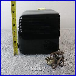 GE General Electric Tube Radio Model 200 Bakelite Black AM Vintage Working
