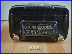 GE Table Top Vintage 1946 Bakelite Radio Model 220 RESTORED GREAT CONDITION