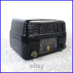 GE Tube Radio Model 200 Vintage 1950's Bakelite Black AM General Electric Works