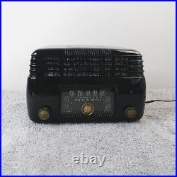GE Tube Radio Model 200 Vintage 1950's Bakelite Black AM General Electric Works
