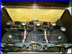 GORGEOUS ANTIQUE VINTAGE 1926 GREBE SYNCHROPHASE MU1 BATTERY RADIO WORKS WithPHONE