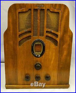 Gorgeous Vintage Antique 1936 Philco 610 Tombstone Radio Serviced Works Great