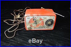 GREAT VINTAGE 1950's HOPALONG CASSIDY RADIO ARVIN 441T WESTERN WORKS