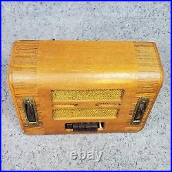 General Electric GD-60 Tube Radio Vintage Wood Pushbutton AM GE Not Working