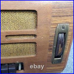 General Electric GD-60 Tube Radio Vintage Wood Pushbutton AM GE Not Working