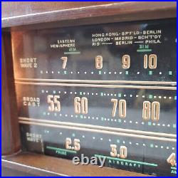 General Electric J-71 Tube Radio AM Shortwave GE Vintage 1940's RARE Works