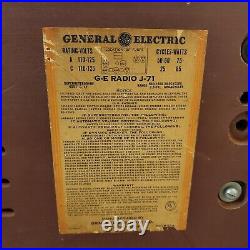 General Electric J-71 Tube Radio AM Shortwave GE Vintage 1940's RARE Works