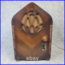 Gloritone Cathedral Tombstone Tube Radio Model 27 Screen Grid AM Vintage Gloritone Cathedral Tombstone Tube Radio Model 27 Screen Grid AM Vintage