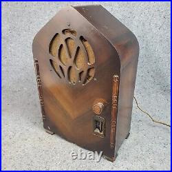 Gloritone Cathedral Tombstone Tube Radio Model 27 Screen Grid AM Vintage Gloritone Cathedral Tombstone Tube Radio Model 27 Screen Grid AM Vintage