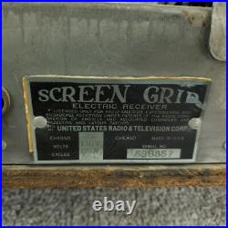 Gloritone Cathedral Tube Radio Vintage 1930's Screen Grid AM Wooden Not Working Gloritone Cathedral Tube Radio Vintage 1930's Screen Grid AM Wooden Not Working