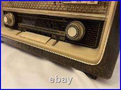Grundig Vintage German Tube Radio Euro Plug Untested