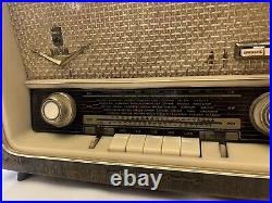 Grundig Vintage German Tube Radio Euro Plug Untested
