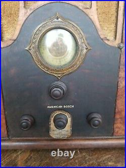 HTF Vintage American Bosch Model 450 Around The Globe Tombstone Radio