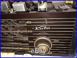 HUGE Vintage Kupa By Telefunken Tube Radio Chassis Made In West Germany Working