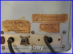Hallicrafters HT-40 Ham Radio Tube Transmitter Vintage Powers On