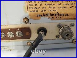 Hallicrafters HT-40 Ham Radio Tube Transmitter Vintage Powers On