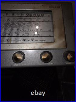Hallicrafters S-38D Vintage Shortwave Tube Radio Receiver Working
