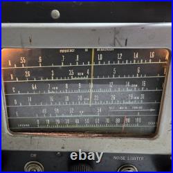 Hallicrafters S-53A Tube Radio Vintage Shortwave Ham Amateur Receiver Powers ON