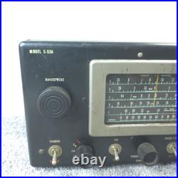 Hallicrafters S-53A Tube Radio Vintage Shortwave Ham Amateur Receiver Powers ON