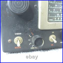 Hallicrafters S-53A Tube Radio Vintage Shortwave Ham Amateur Receiver Powers ON