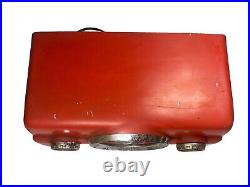 Hard To Find Vtg Crosley Dashboard Tube Radio Model 10-139 red chrome parts/repa