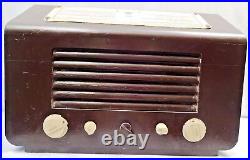 His Master Voice Vintage Tube Radio Wooden Cabinet Made In England Collectibles