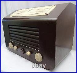 His Master Voice Vintage Tube Radio Wooden Cabinet Made In England Collectibles