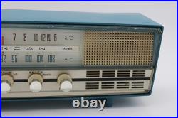 Imperial Blue Rincan KFA-W71 2-Speaker AM/FM Tube Radio Made In Japan Vintage