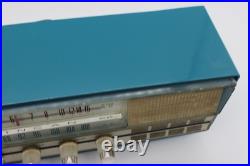 Imperial Blue Rincan KFA-W71 2-Speaker AM/FM Tube Radio Made In Japan Vintage