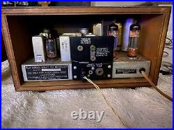 KLH FM Receiver Model Eight Tube Radio With Speaker Vintage