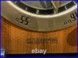 Kadette Clockette Tube Radio Vintage Clock VERY RARE GOOD CONDITION