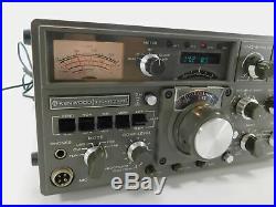 Kenwood TS-820S Vintage Ham Radio Tube Hybrid Transceiver with Manual SN 550637
