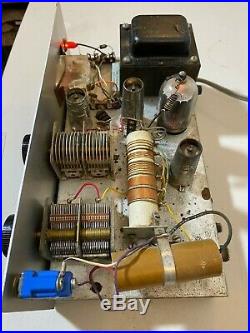 Knight T-60 Vintage Tube AM CW Ham Radio Transmitter Powers Up