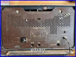 Konigsfeld Tube Radio Vintage Saba 80 Made in West Germany Untested